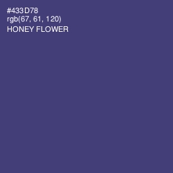 #433D78 - Honey Flower Color Image